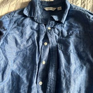 Boys long sleeve denim polo Janie and Jack